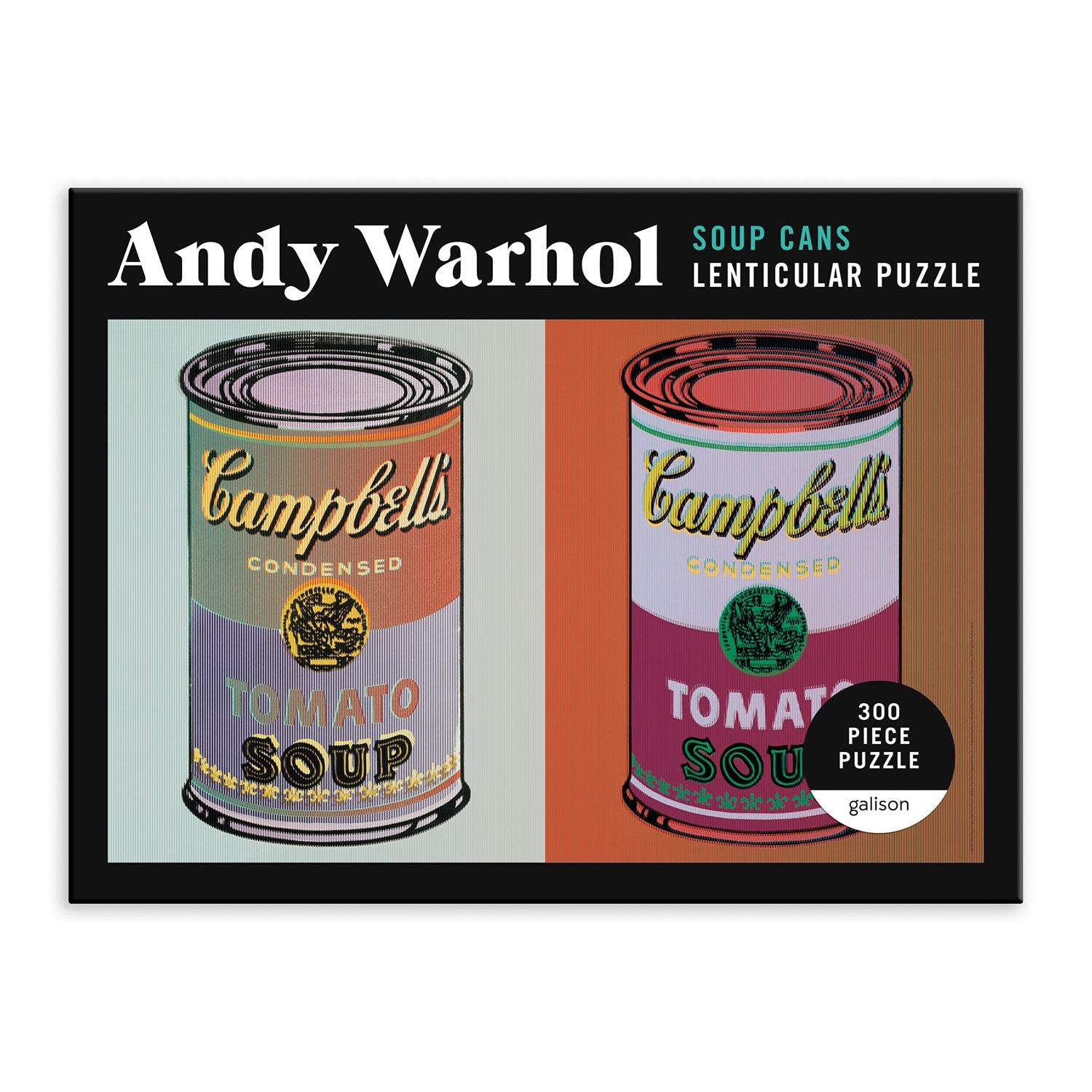 ANDY WARHOL SOUP CANS LENTICULAR PUZZLE (300 PIECES)