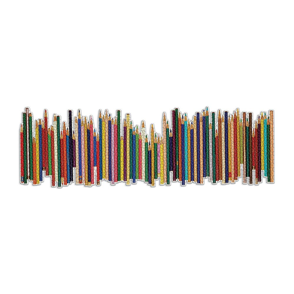 FRANK LLOYD WRIGHT COLORED PENCILS SHAPED 1000 PIECE PUZZLE