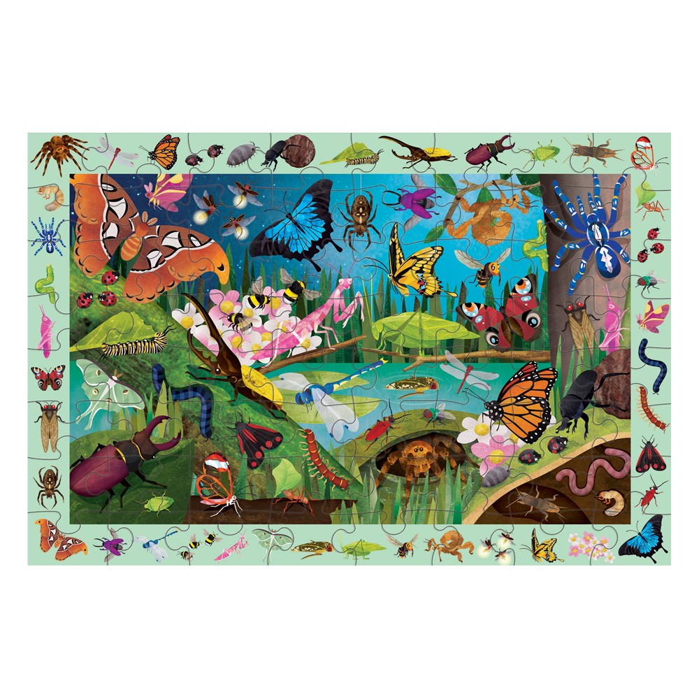BUGS & BUTTERFLIES 64 PIECE SEARCH & FIND PUZZLE