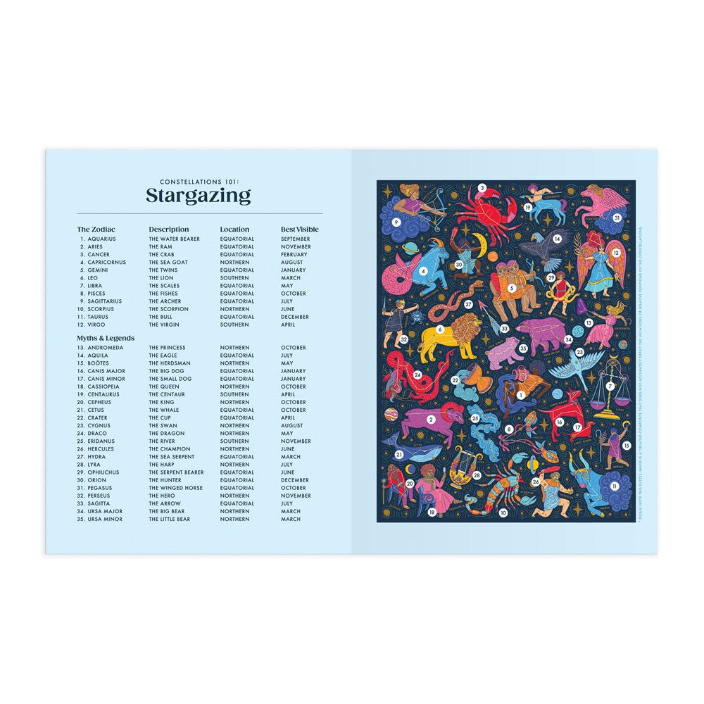 CONSTELLATIONS 101: STARGAZING 500 PIECE BOOK PUZZLE