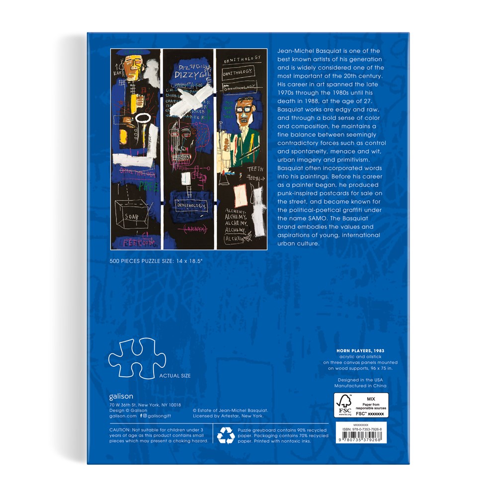 BASQUIAT HORN PLAYERS, 500 PIECE PUZZLE