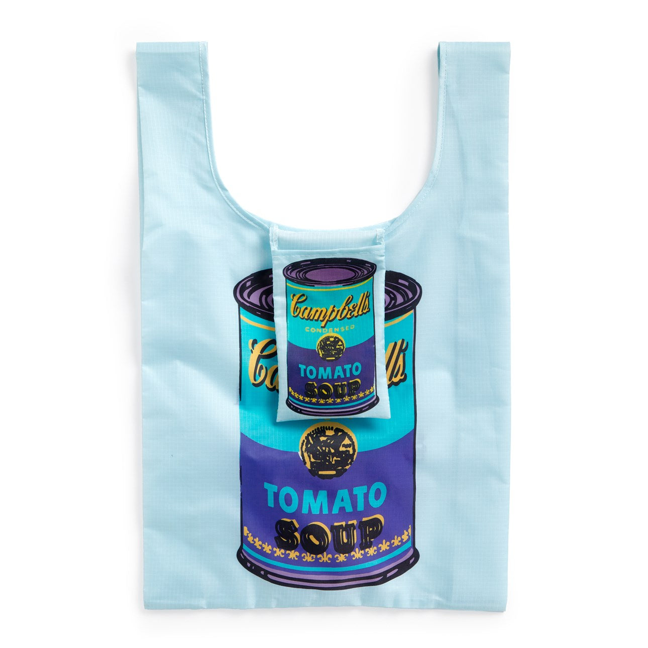 ANDY WARHOL SOUP CAN PACKABLE NYLON TOTE BAG