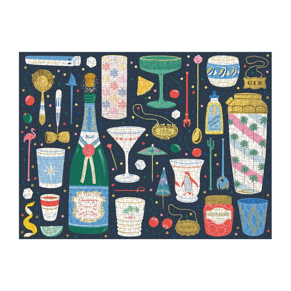 MERRY MIXER 1000 PIECE FOIL PUZZLE (GALISON)