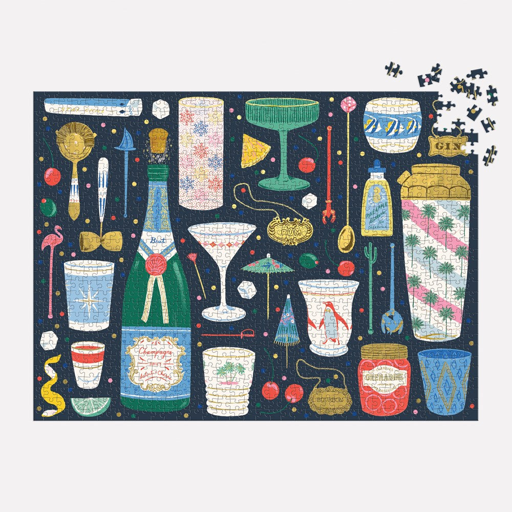 MERRY MIXER 1000 PIECE FOIL PUZZLE (GALISON)