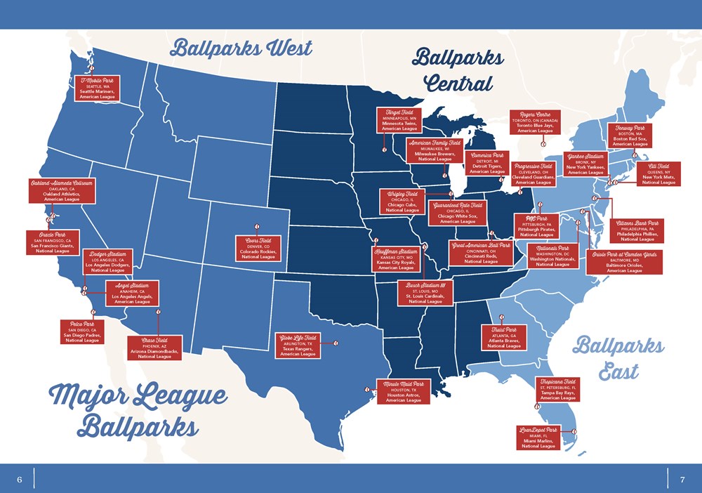 BALLPARKS & BASEBALL STICKER & LOGBOOK