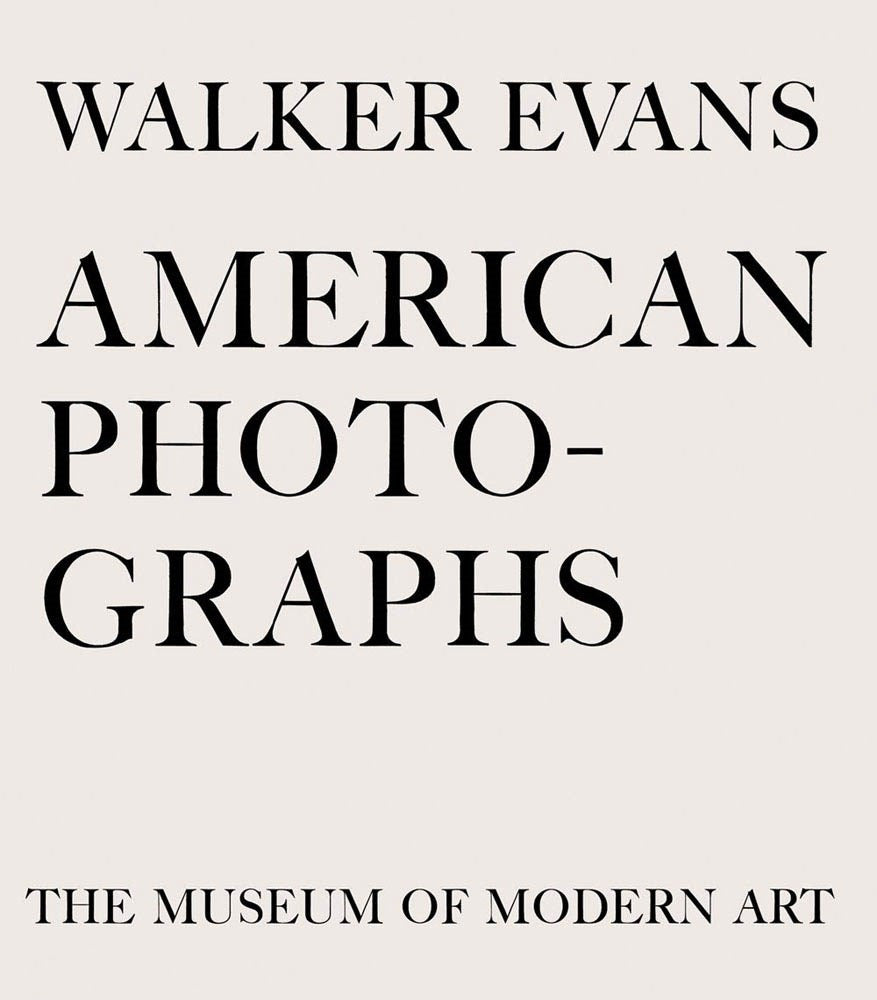 WALKER EVANS: AMERICAN PHOTOGRAPHS