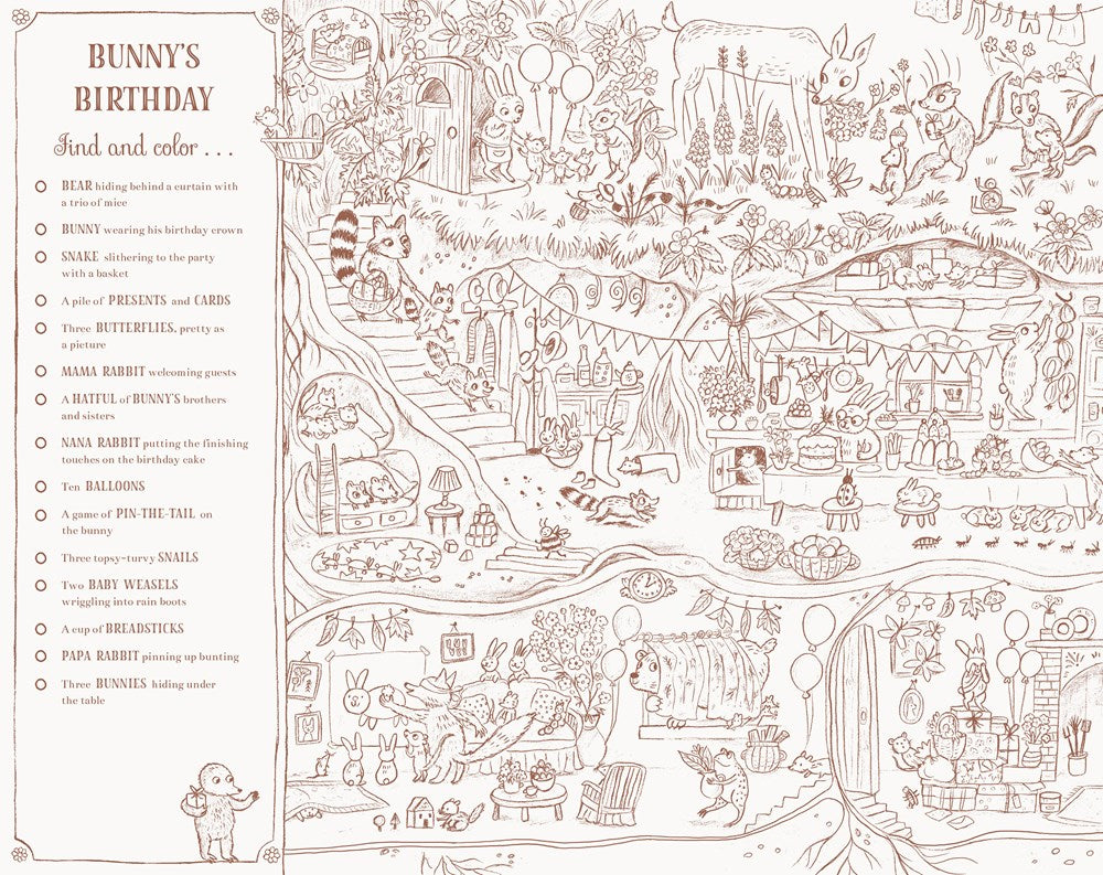 BROWN BEAR WOOD: A SEARCH-AND-FIND COLORING BOOK