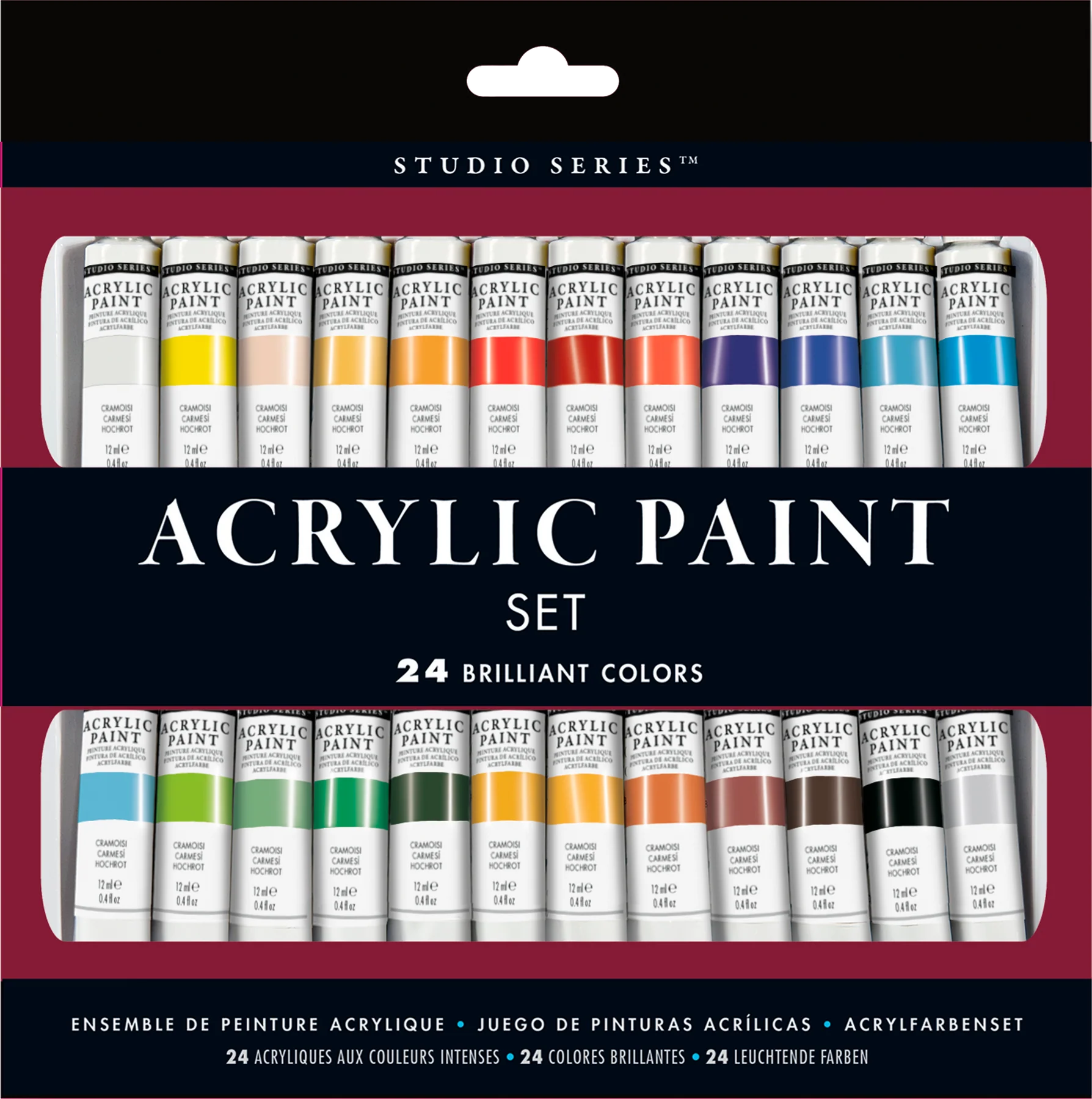 STUDIO SERIES ACRYLIC PAINT SET (24 COLORS)