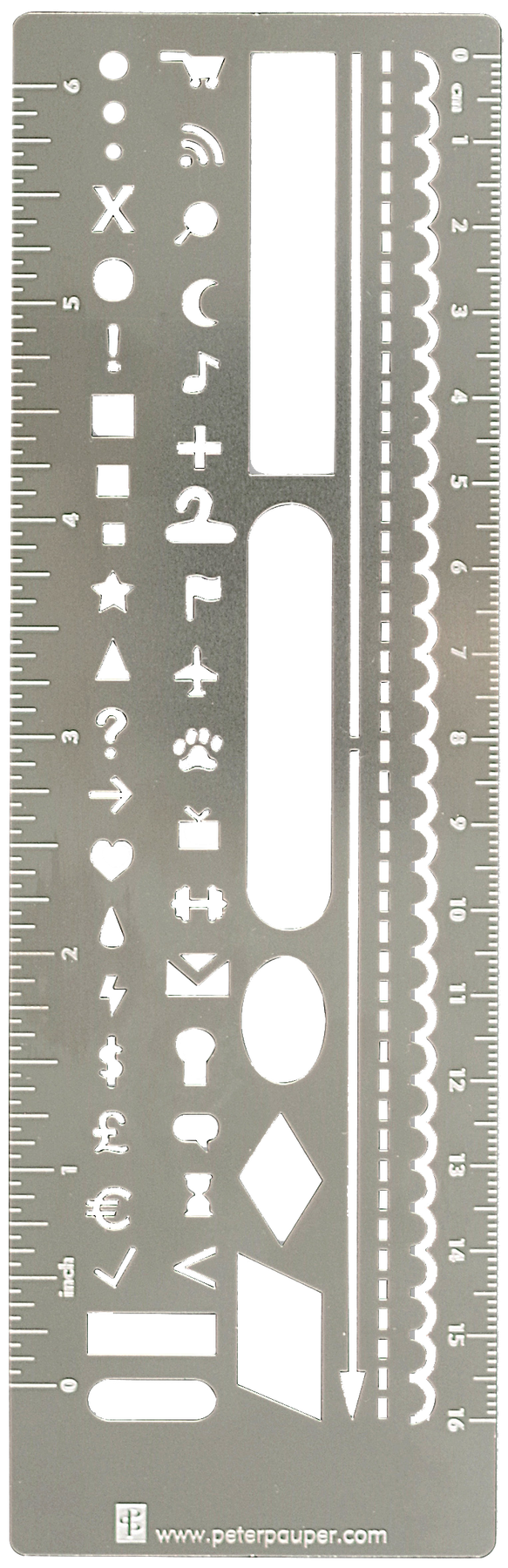 METAL STENCIL BOOKMARK