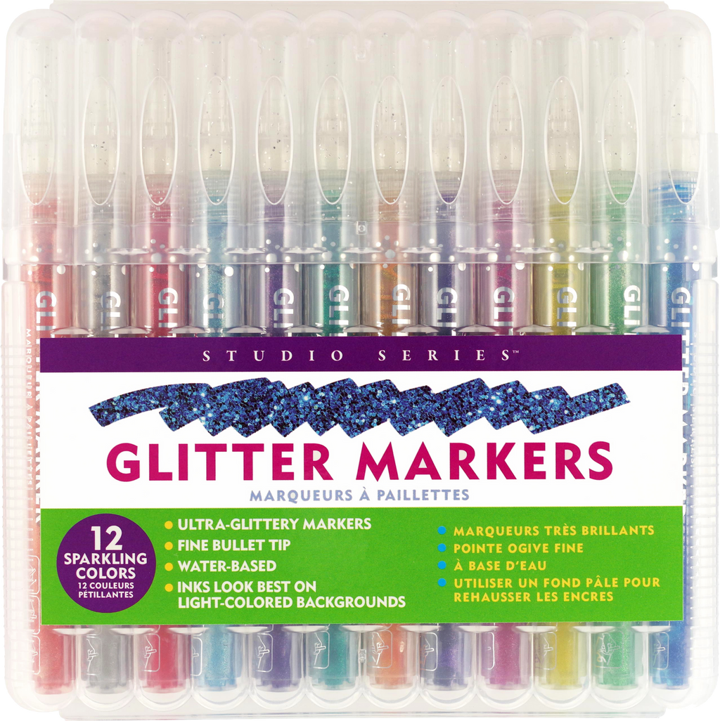 STUDIO SERIES GLITTER MARKER SET