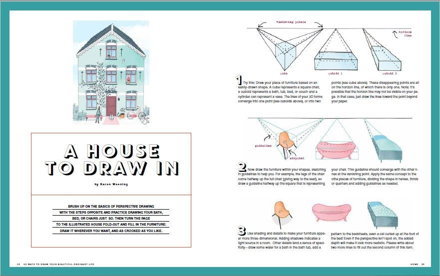 50 WAYS TO DRAW YOUR BEAUTIFUL, ORDINARY LIFE