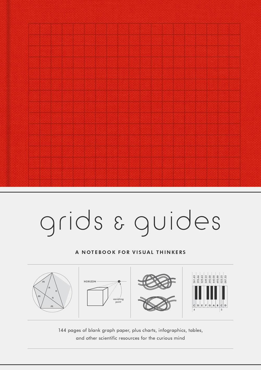 GRID & GUIDES: A NOTEBOOK FOR VISUAL THINKERS (RED)