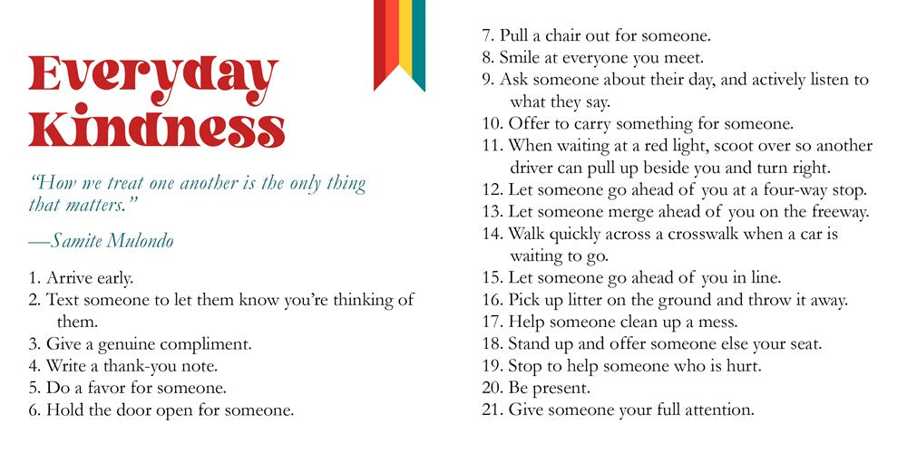1001 WAYS TO BE KIND