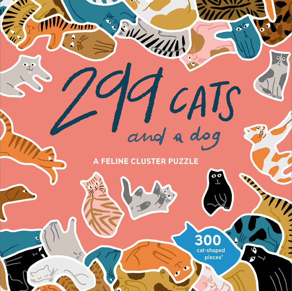 299 CATS (AND A DOG) 300 PIECE CLUSTER PUZZLE