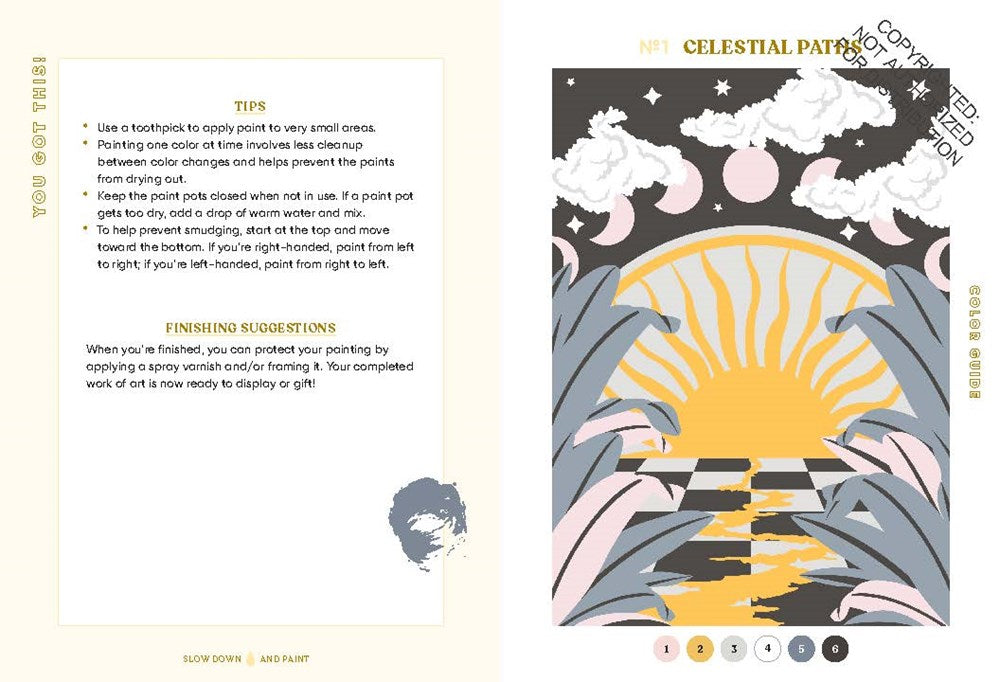 MINDFUL CRAFTS: CELESTIAL PAINT BY NUMBER KIT
