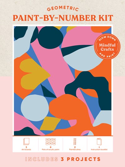 MINDFUL CRAFTS GEOMETRIC PAINT BY NUMBER KIT