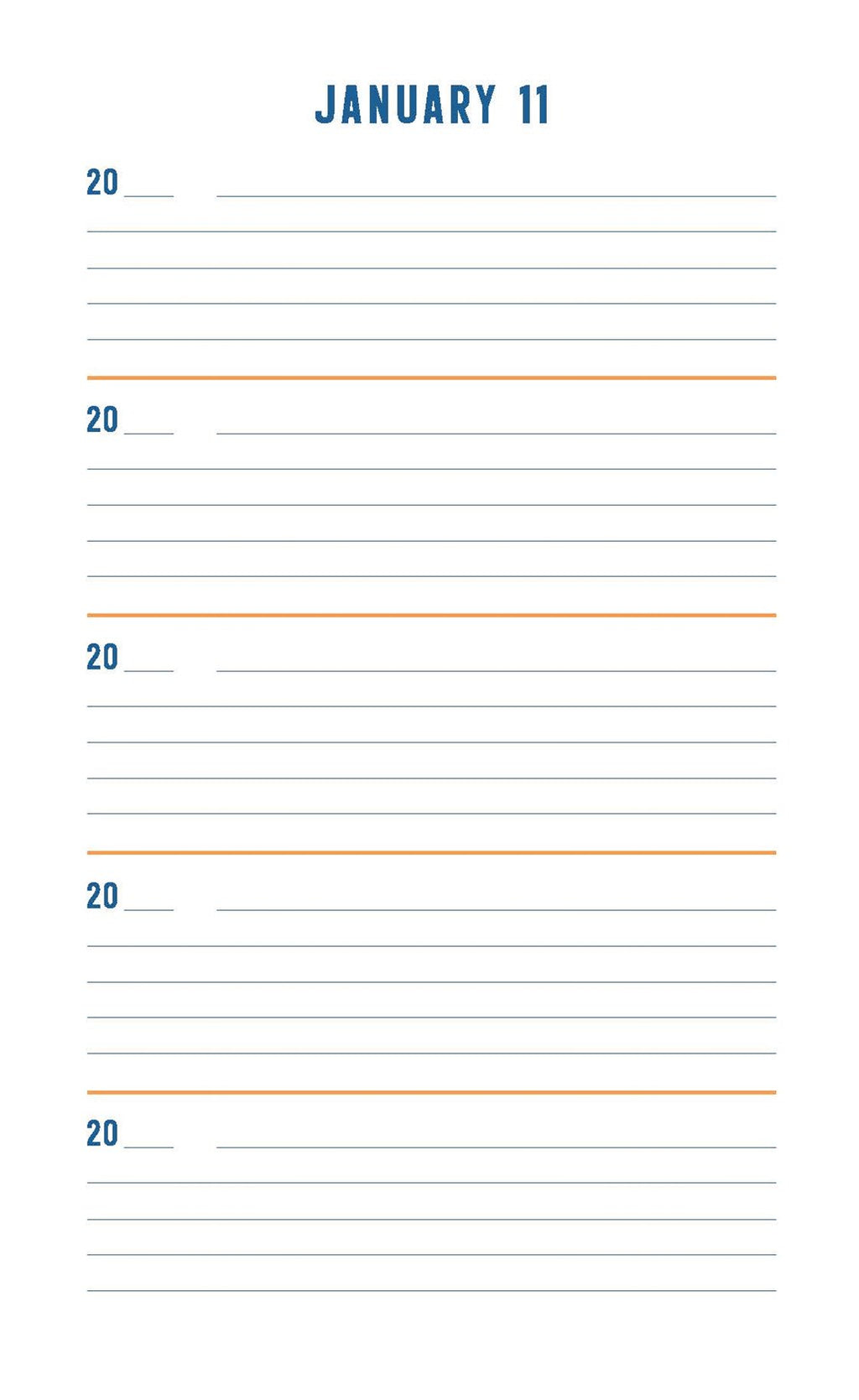 PENDLETON ONE LINE A DAY: A FIVE-YEAR MEMORY BOOK