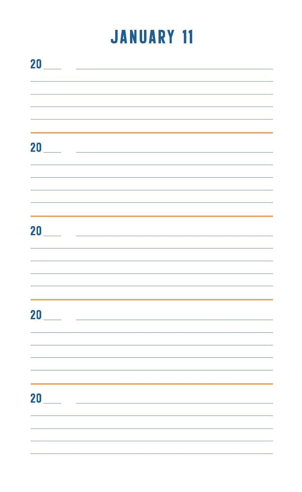 PENDLETON ONE LINE A DAY: A FIVE-YEAR MEMORY BOOK