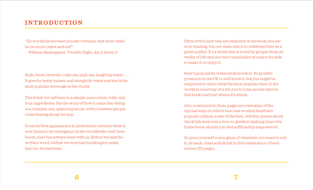 OH! LITTLE BOOK OF BEER: BREWED TO PERFECTION