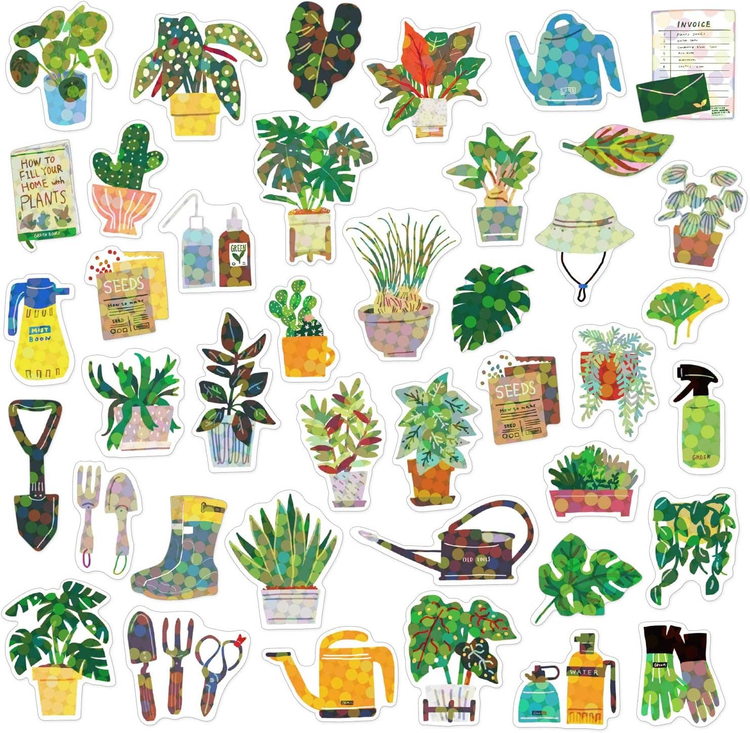 HAKO STICKER GREEN PLANT BOX