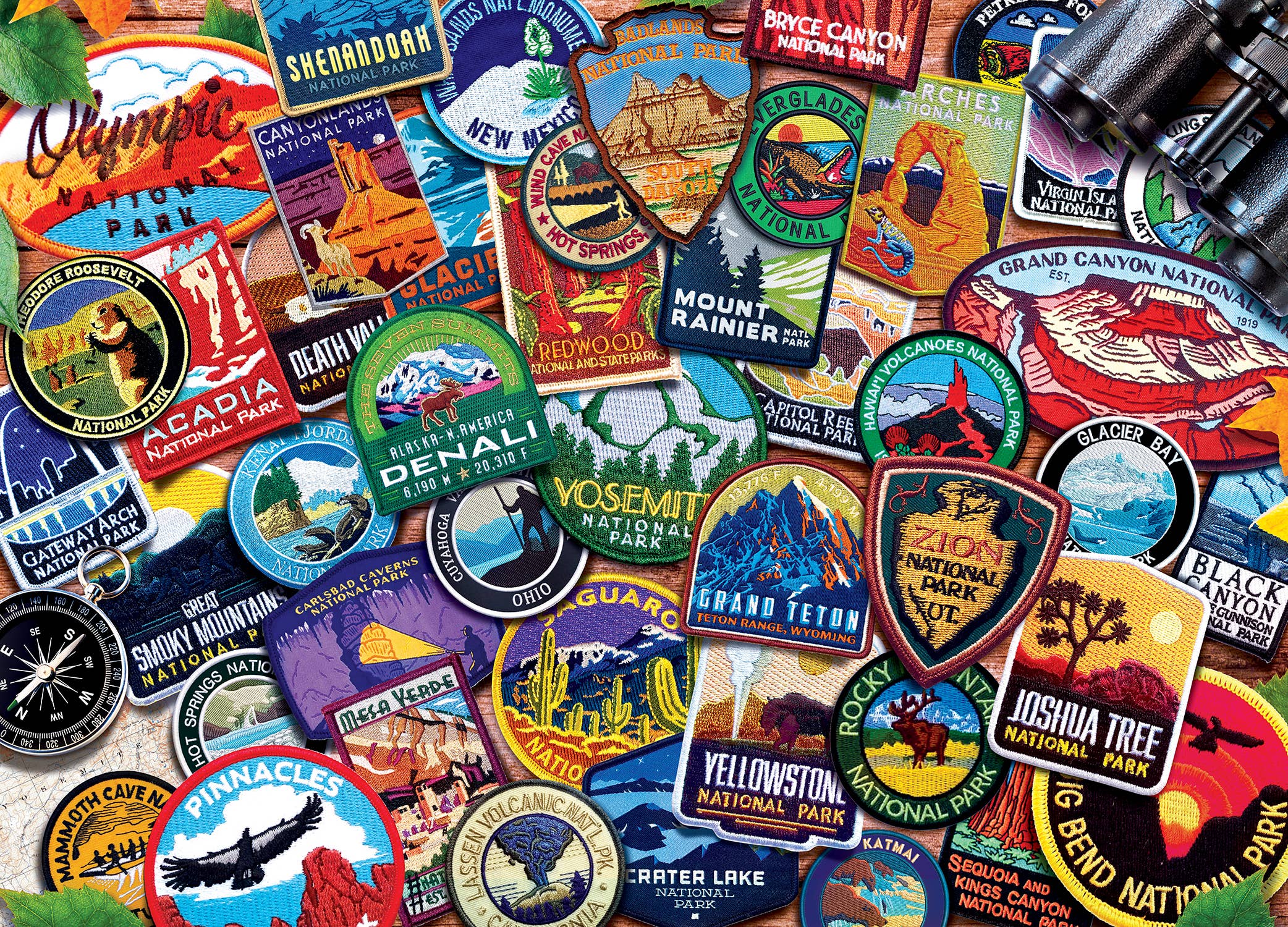 NATIONAL PARKS PATCHES PUZZLE (1000 PIECES)