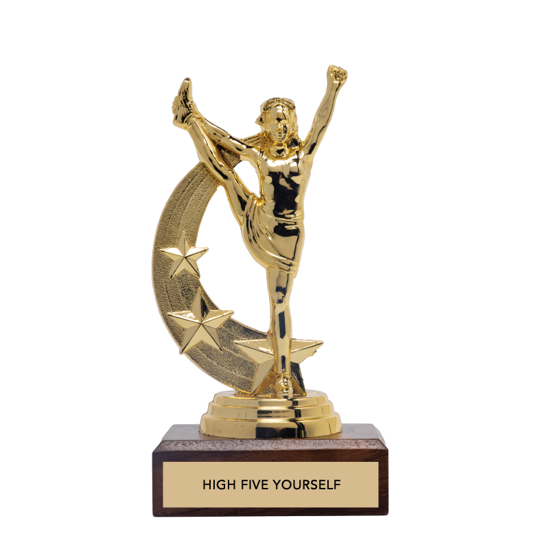 "HIGH FIVE YOURSELF" TROPHY