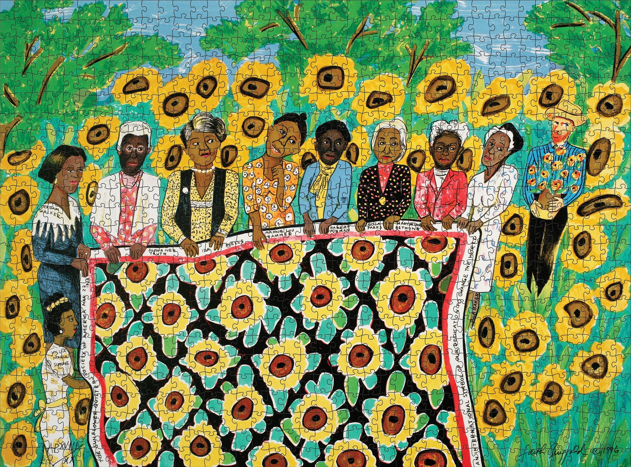 FAITH RINGGOLD: SUNFLOWER QUILTING BEE AT ARLES 1,000-PIECE JIGSAW PUZZLE