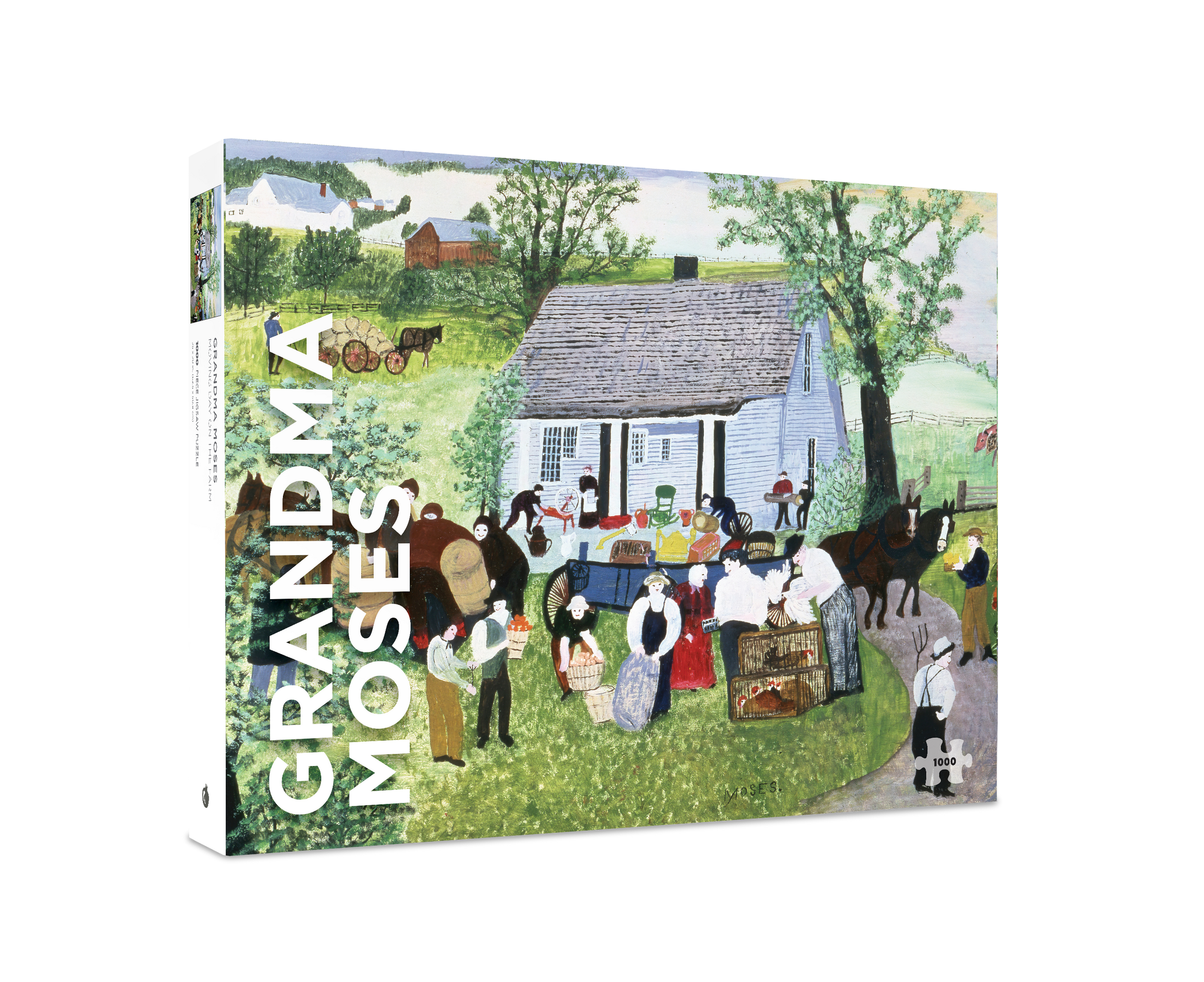 GRANDMA MOSES: MOVING DAY ON THE FARM PUZZLE (1000 PIECES)
