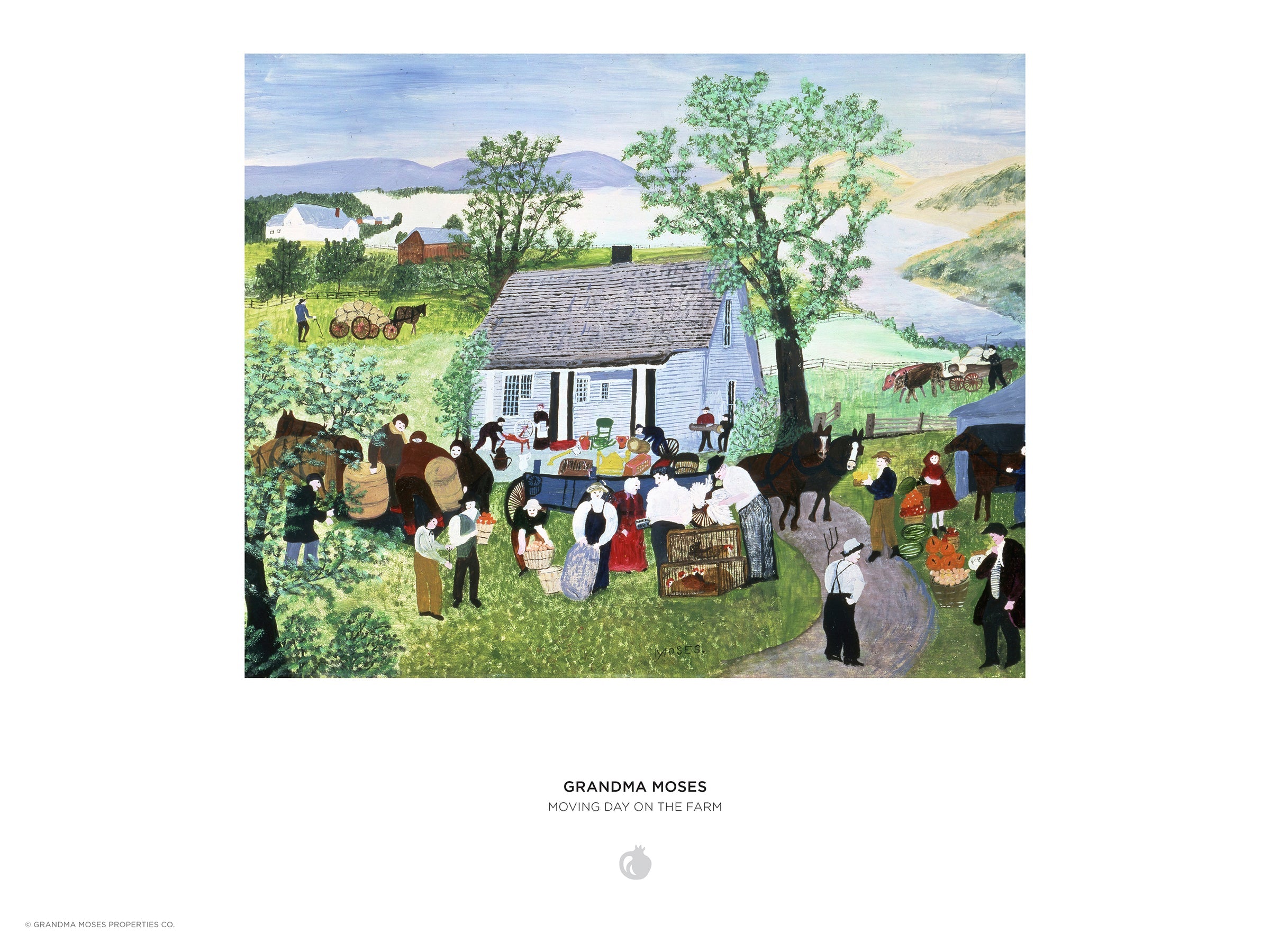 GRANDMA MOSES: MOVING DAY ON THE FARM PUZZLE (1000 PIECES)