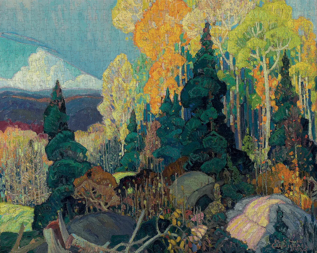 FRANKLIN CARMICHAEL: AUTUMN HILLSIDE PUZZLE