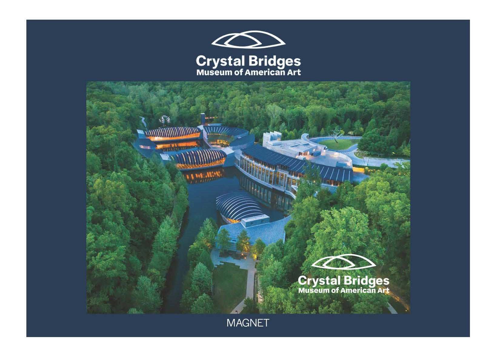 CRYSTAL BRIDGES EXTERIOR ACRYLIC MAGNET