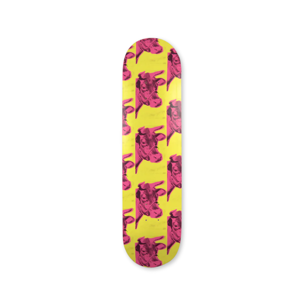 COW (PINK & YELLOW), 1966 SKATEBOARD DECK