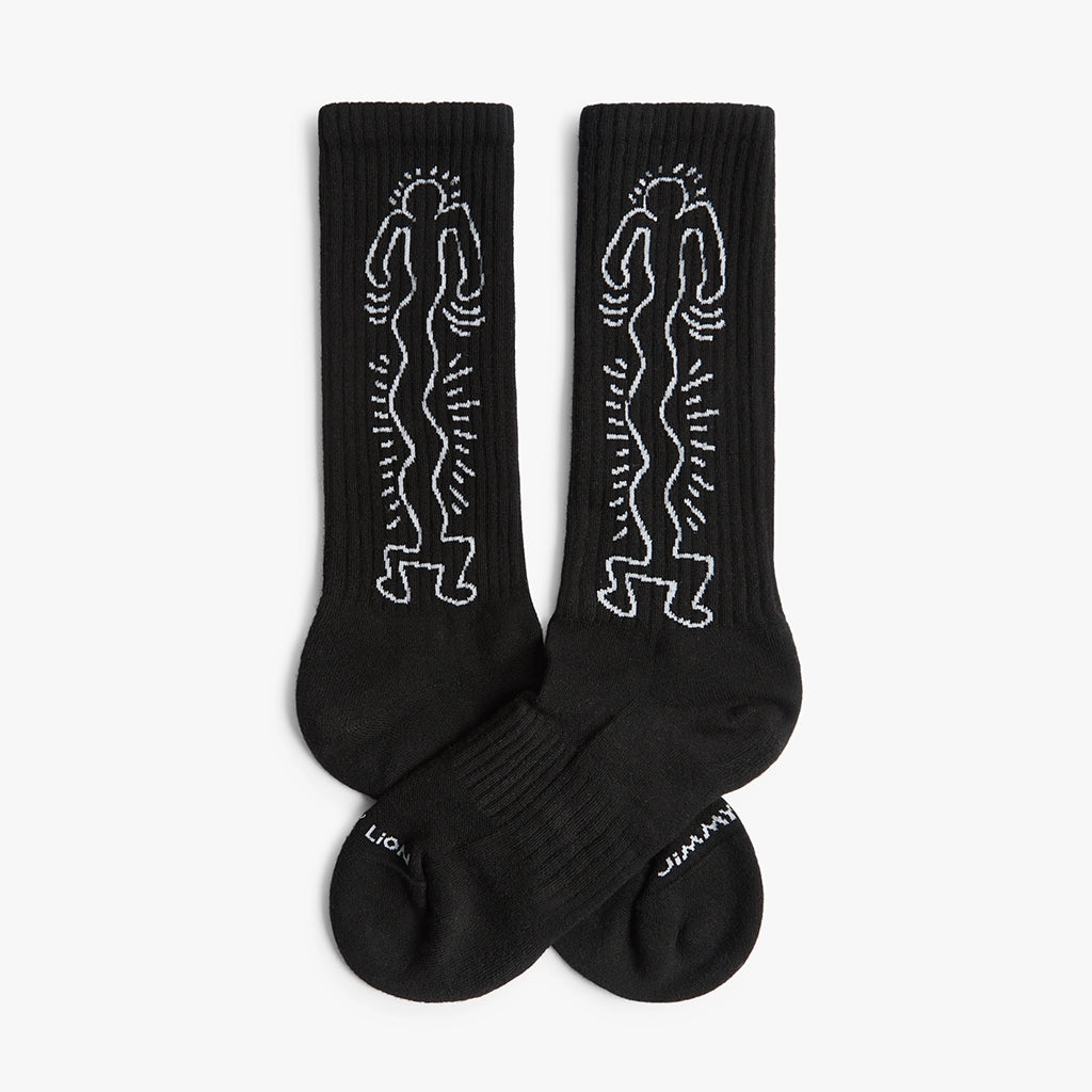 KEITH HARING DANCER ATHLETIC SOCKS