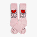 KEITH HARING HEART ATHLETIC SOCKS