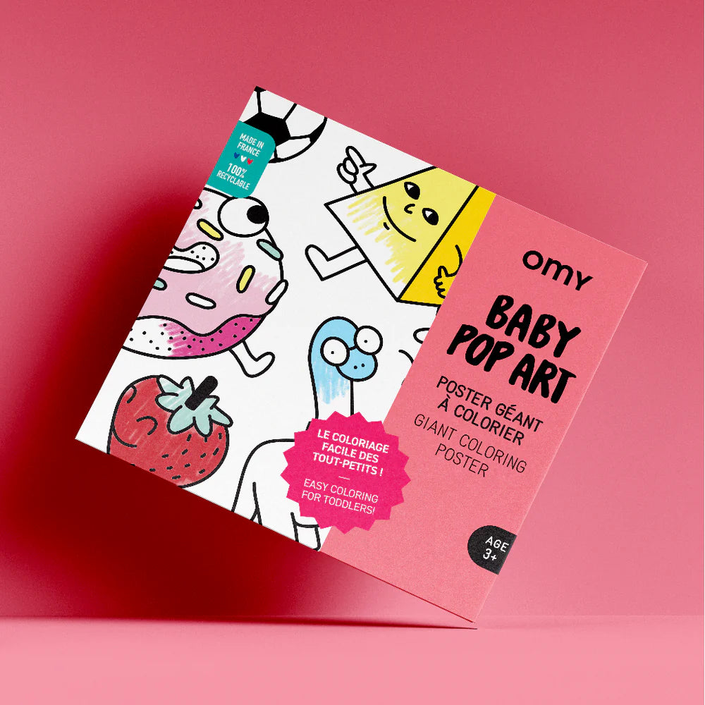 GIANT COLORING POSTER- BABY POP ART