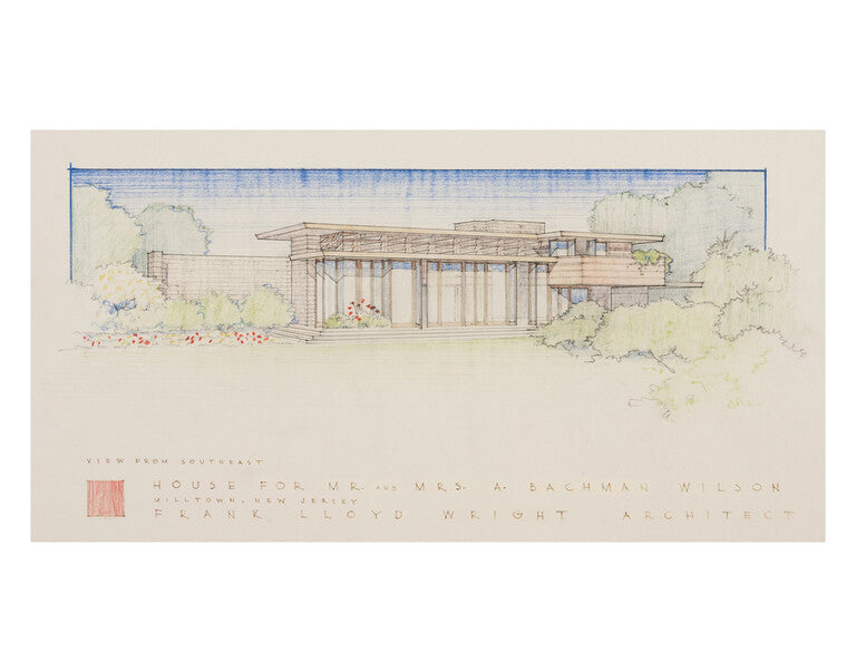 BACHMAN-WILSON HOUSE (COLORED PENCIL RENDERING) PRINT