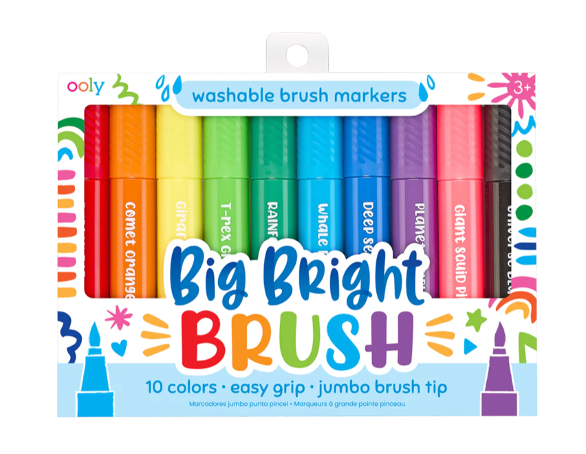 BIG BRIGHT BRUSH MARKERS