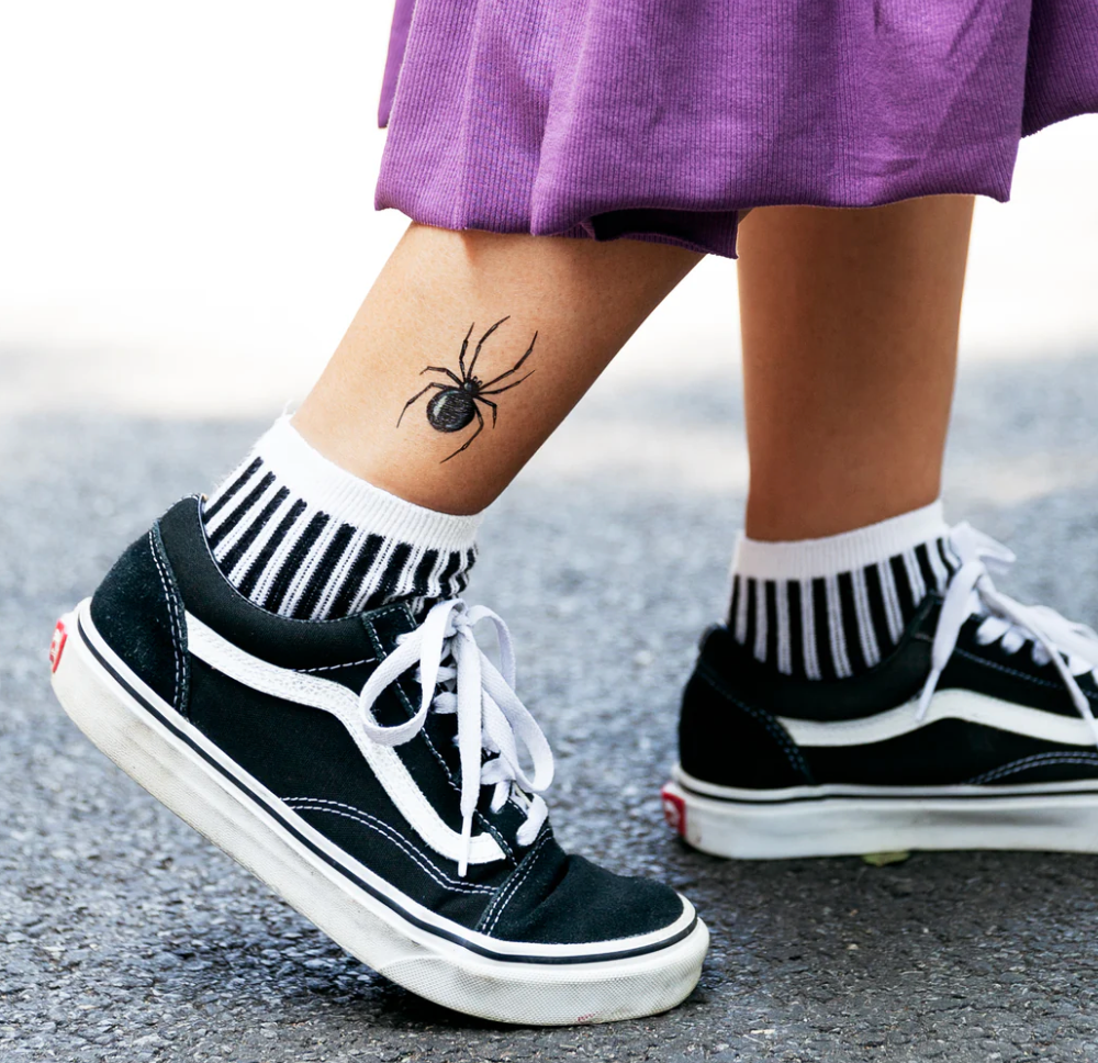 BLACK WIDOW TATTOO PAIR