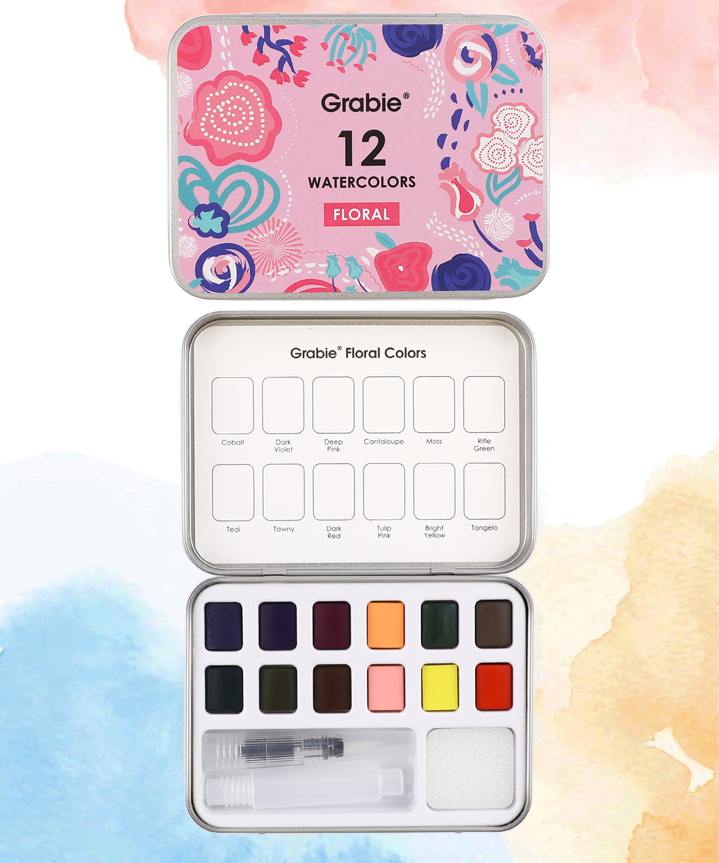 WATERCOLOR POCKET SET WITH BRUSH