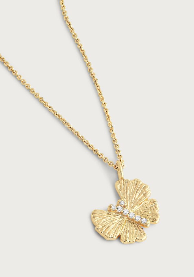 AA BUTTERLY GOLD NECKLACE