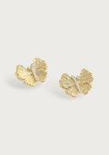 AA BUTTERFLY STUD GOLD EARRINGS