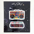 BOOMBOX STICKER SHEET BY KENNY SCHARF