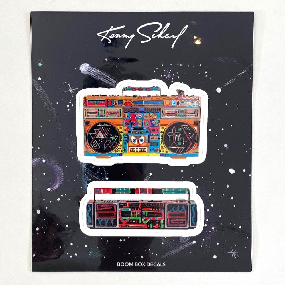 BOOMBOX STICKER SHEET BY KENNY SCHARF