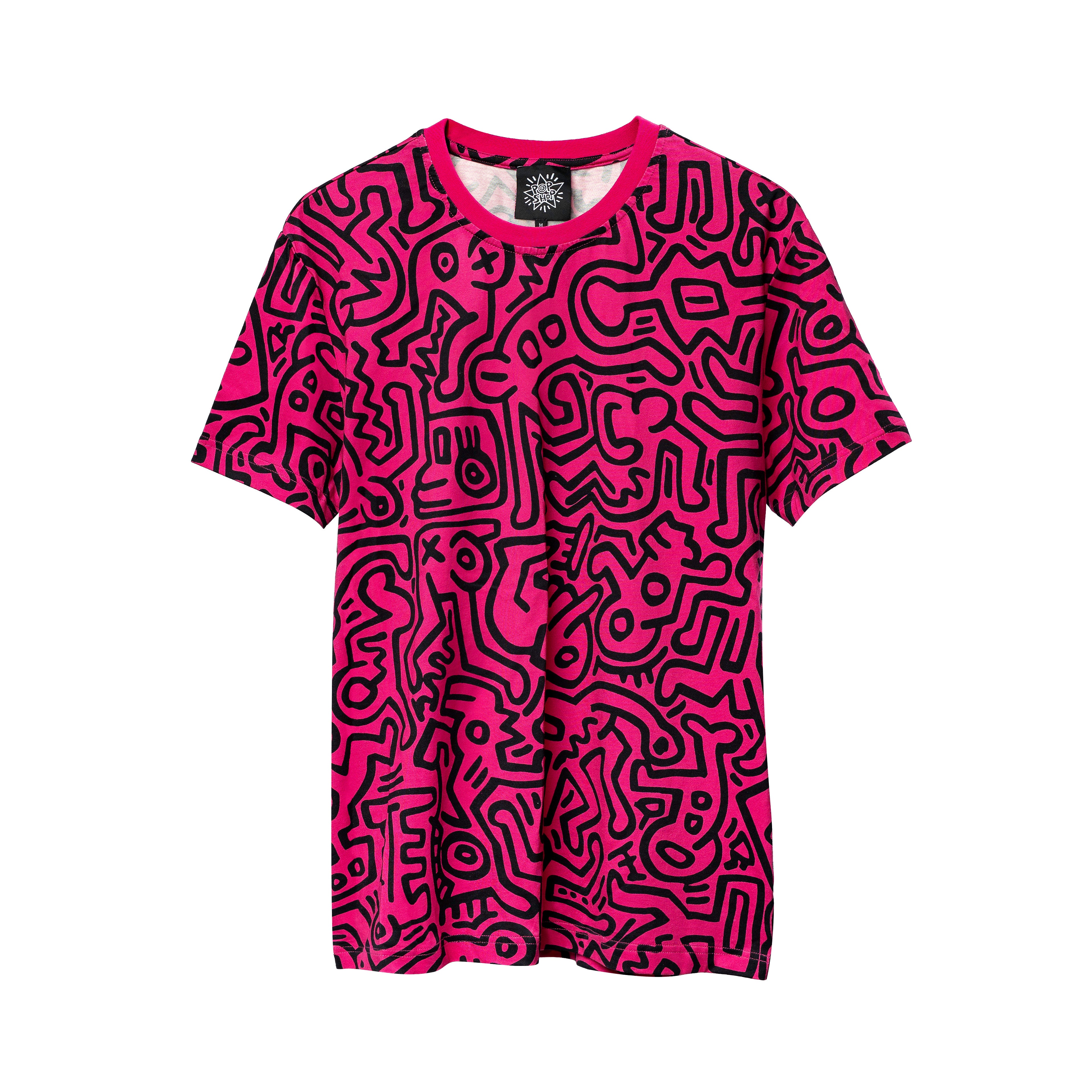 CRYSTAL BRIDGES X KEITH HARING ALL-OVER NEON T-SHIRT