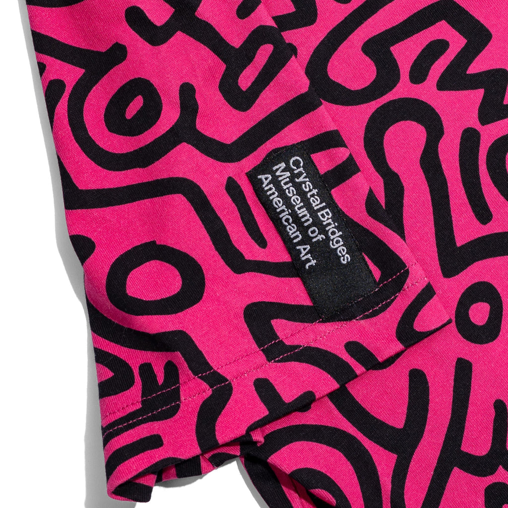 CRYSTAL BRIDGES X KEITH HARING ALL-OVER NEON T-SHIRT