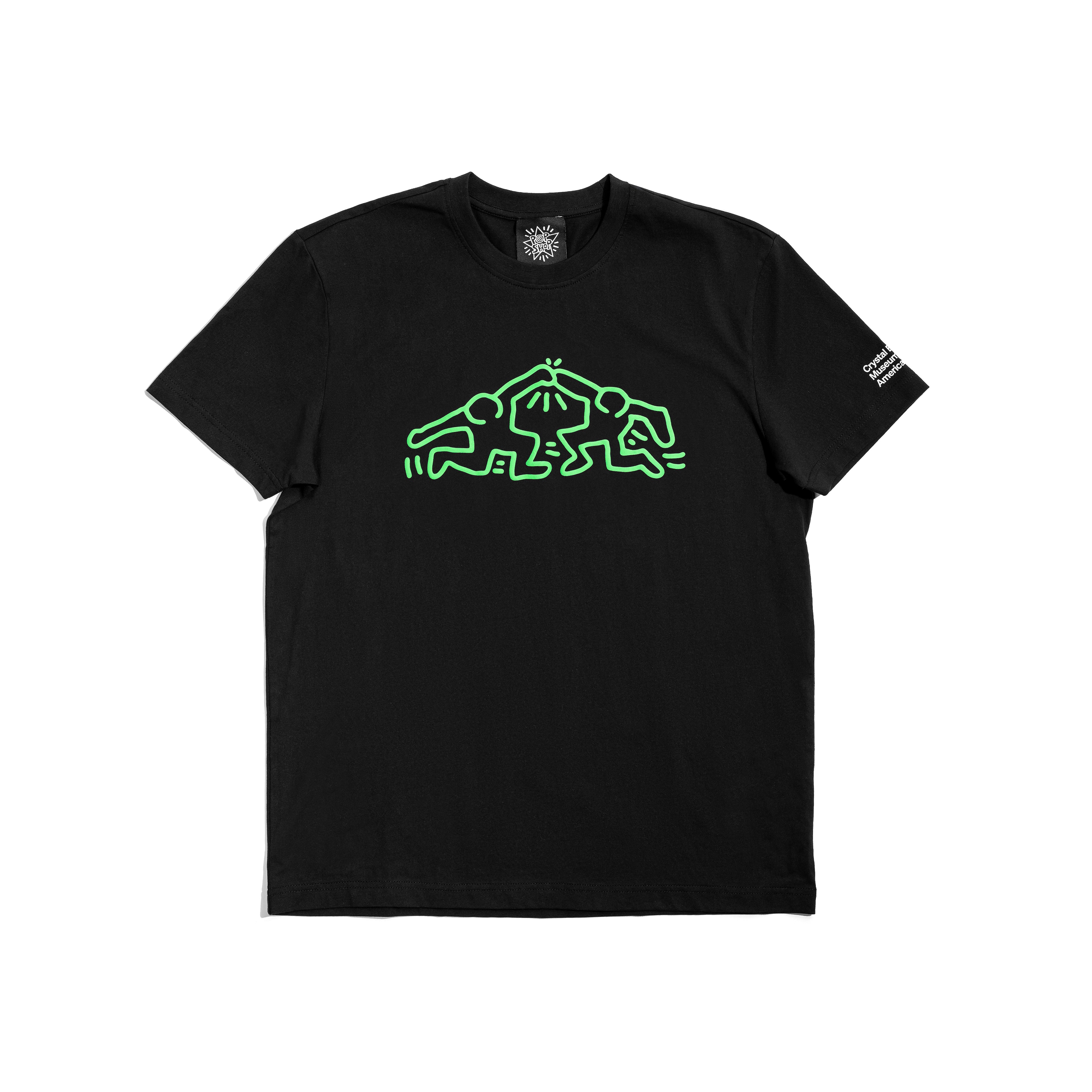 CRYSTAL BRIDGES X KEITH HARING DAY-GLO T-SHIRT