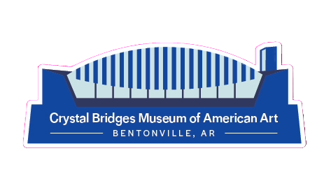 CRYSTAL BRIDGES BUILDING STICKER