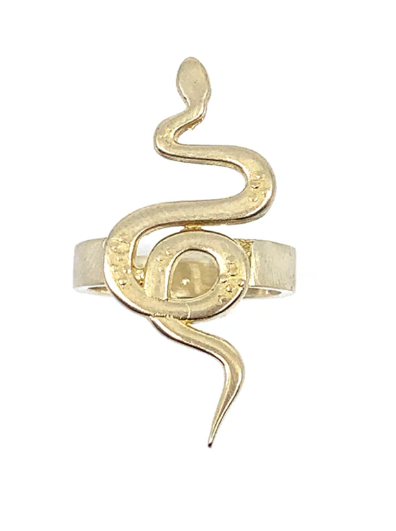 CELESTIAL SNAKE SILVER PLATED BANDANA SLIDE