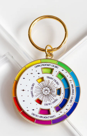 COLOR WHEEL© ENAMEL KEYCHAIN