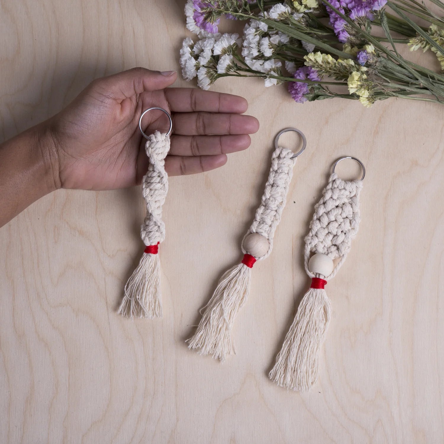 CRAFTER'S MACRAME KEYCHAIN KIT